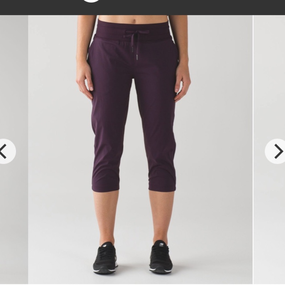 Lululemon Dance Studio Crop II cherry black